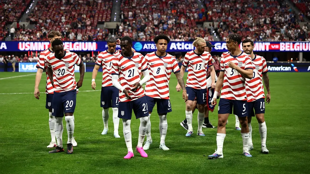 Para pemain Timnas Amerika Serikat. (mediaindonesia)