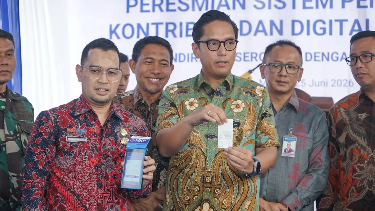 LUNCUR: Wali Kota Medam, Rico.Waas saat memghadiri peluncuran sistem pembayaran kotribusi dan digitalisasi pasar tradisional Kota Medan, Kamis (25/6/2026). (Dok: PUD Pasar Medan) 