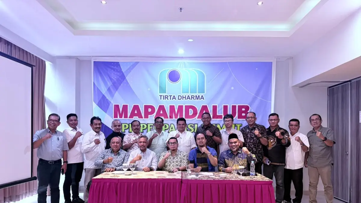 Perpamsi Sumut melaksanakan Mapamdalub menetapkan, Wahlin Munthe SH MM sebagai Ketua Perpamsi Sumut 2026-20230 di Swiss Bel Hotel di Medan belum lama ini. (RUDY SITANGGANG/SUMUT POS)