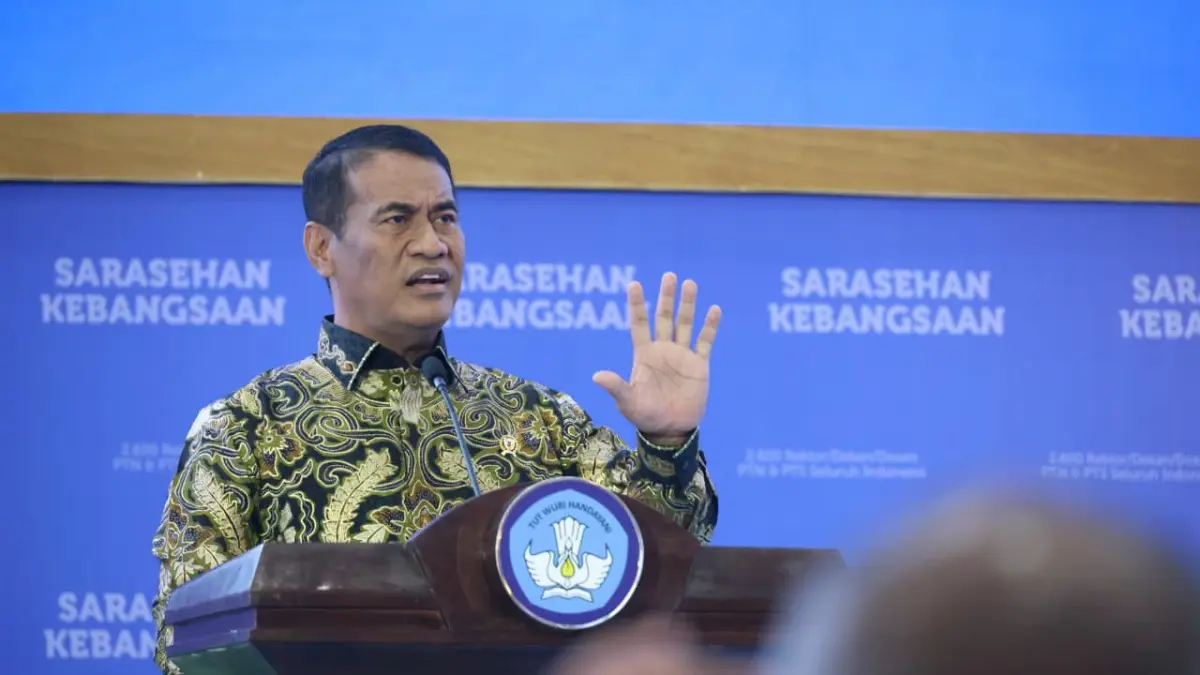 Mentan Amran saat mengikuti Sarasehan Kebangsaan yang dihadiri lebih dari 2.600 peserta, Sabtu (27/6/2026). (Foto : Kementan)