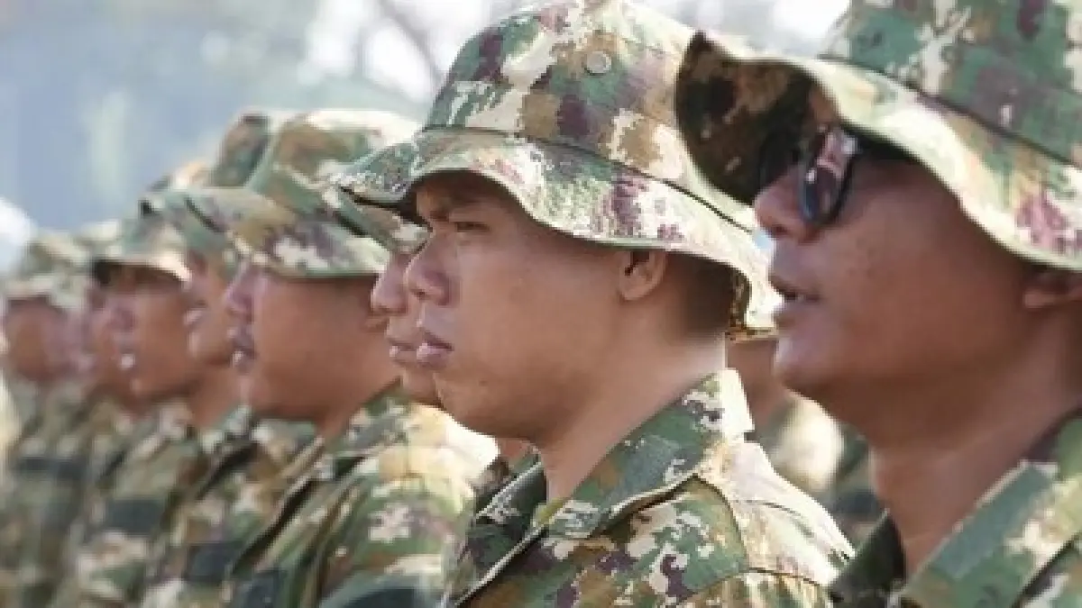 CALON: Latihan dasar militer bagi calon manajer Koperasi Desa/Kelurahan Merah Putih dan Koperasi Nelayan Merah Putih. (Dok: Kemhanri)

