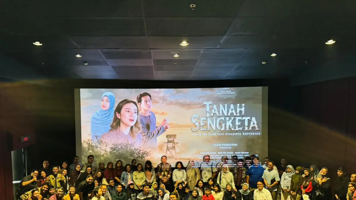 Jajaran BPN Batubara-Asahan-Tanjung Balai mengelar nonton bareng  film Tanah Sengketa karya Muda Saleh, Senin(29/6/2026). (Foto Humas BPN Batubara/Sumut Pos)