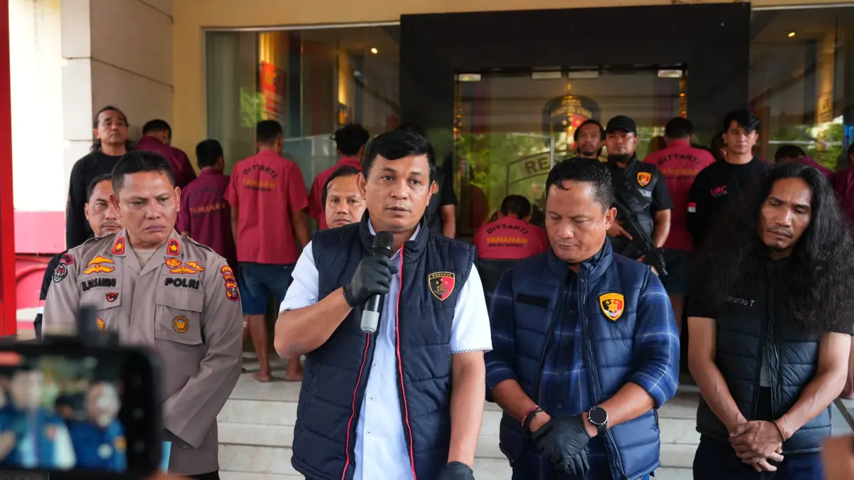 KASUS: Ditreskrimum Polda Sumut saat mengungkap kasus Curas bermodus begal di Medan. (Dok: Polda Sumut)

