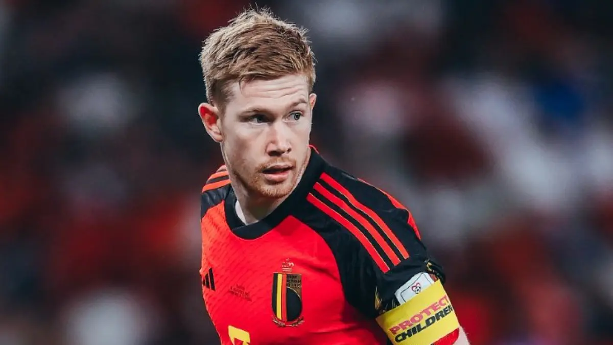 Kevin De Bruyne, kapten Timnas Belgia.(Manchestercity)