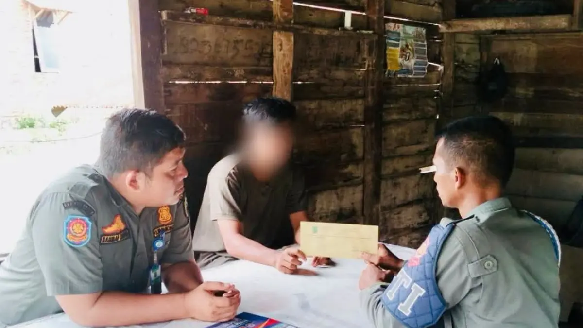 Satpol PP Paluta bergerak cepat merespons keluhan masyarakat, Selasa 30 Juni 2026. (Mitra/Sumut Pos)