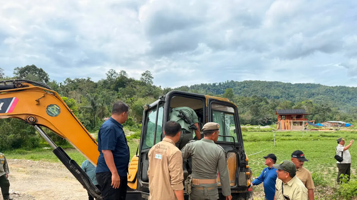 BERANTAS: Tim Terpadu Sumatera Utara menindak Pertambangan Emas Tanpa Izin (PETI) di Kecamatan Kotanopan, Kabupaten Mandailing Natal (Madina), Kamis (2/7/2026).(Dok : Disperindag Sumut)