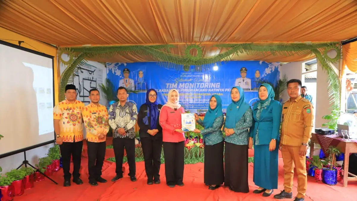  )Tim Monitoring PKK Sumut Tinjau Desa Binaan di Labura, Wujud Sinergi Menuju Desa Percontohan. (Asri Tarigan/Sumut Pos )