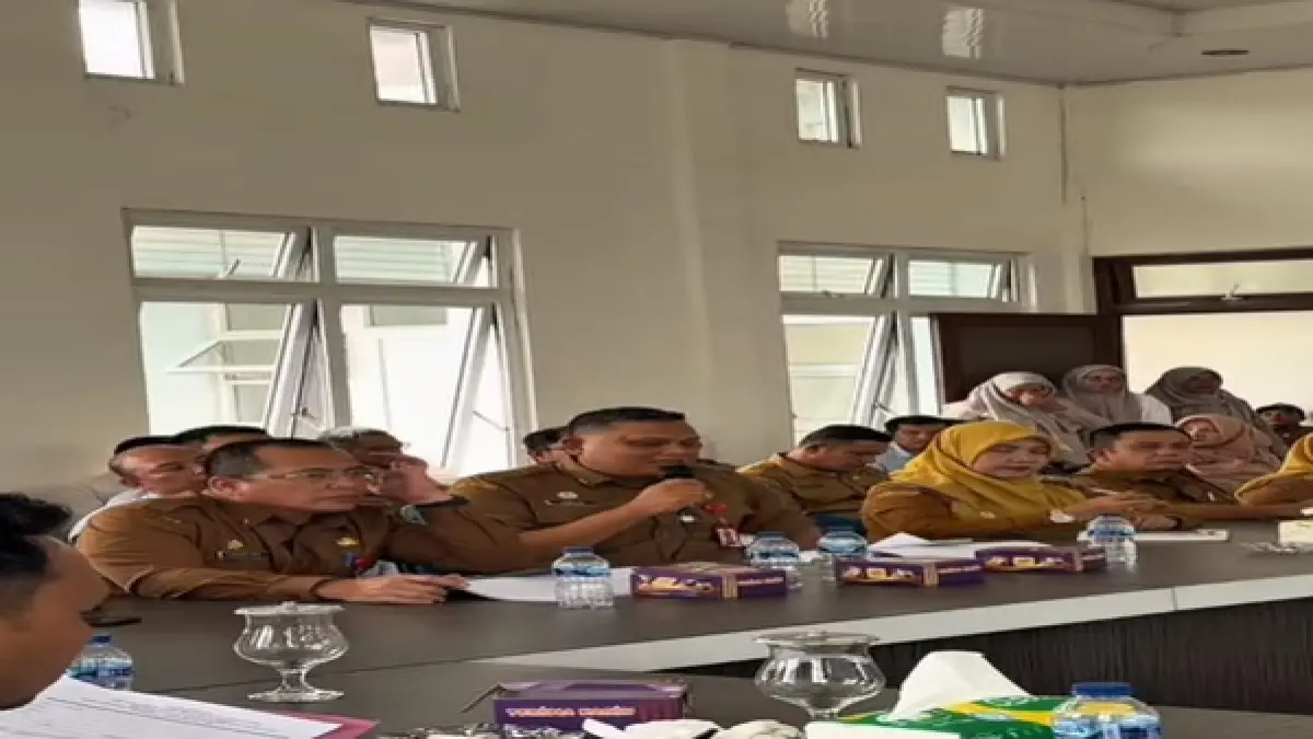 Pemkab Paluta gelar rapat lintas sektoral bersama DPRD Paluta dan Pemprov Sumut. (Dok Pemkab Paluta)