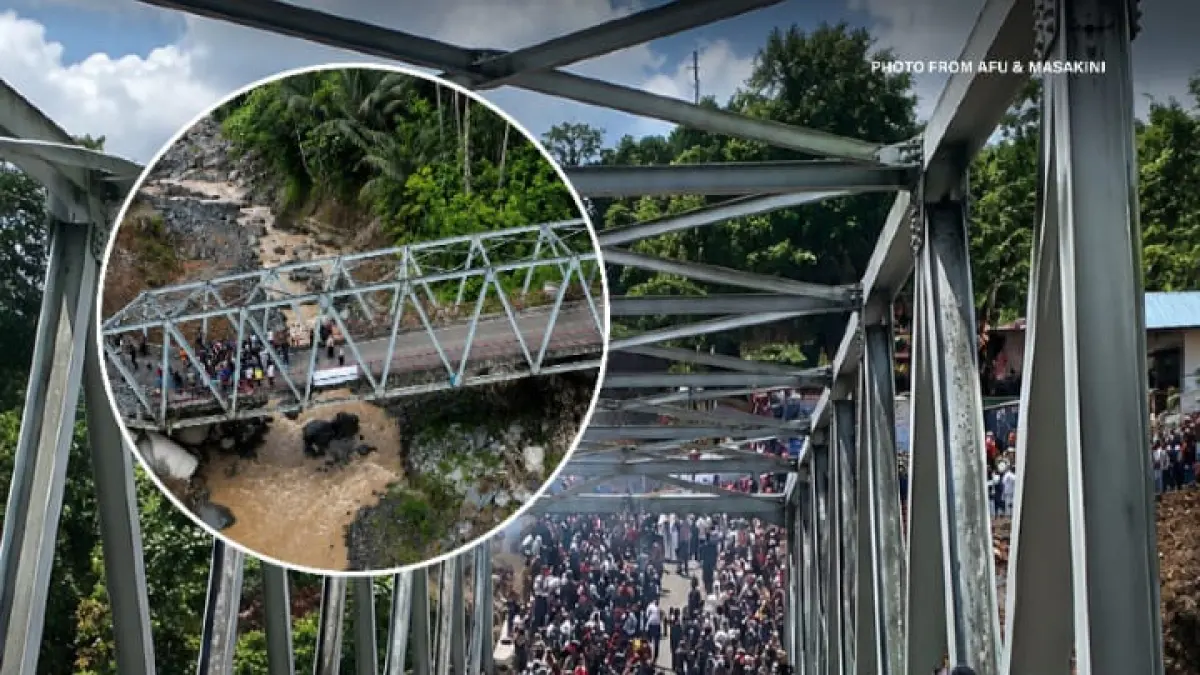 Warga Kabupaten Bener Meriah, Aceh berhasil mengumpulkan dana swadaya sebesar Rp1,08 miliar untuk bangun jembatan. (Instagram @cretivox)