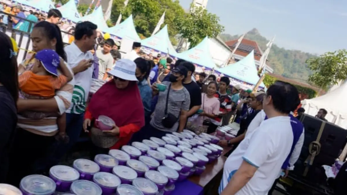 Wonogiri, Jawa Tengah, resmi mendeklarasikan diri sebagai Ibu Kota Mi Ayam Bakso dalam ajang Festival Mi Ayam Bakso 2026. (Instagram @cretivox)