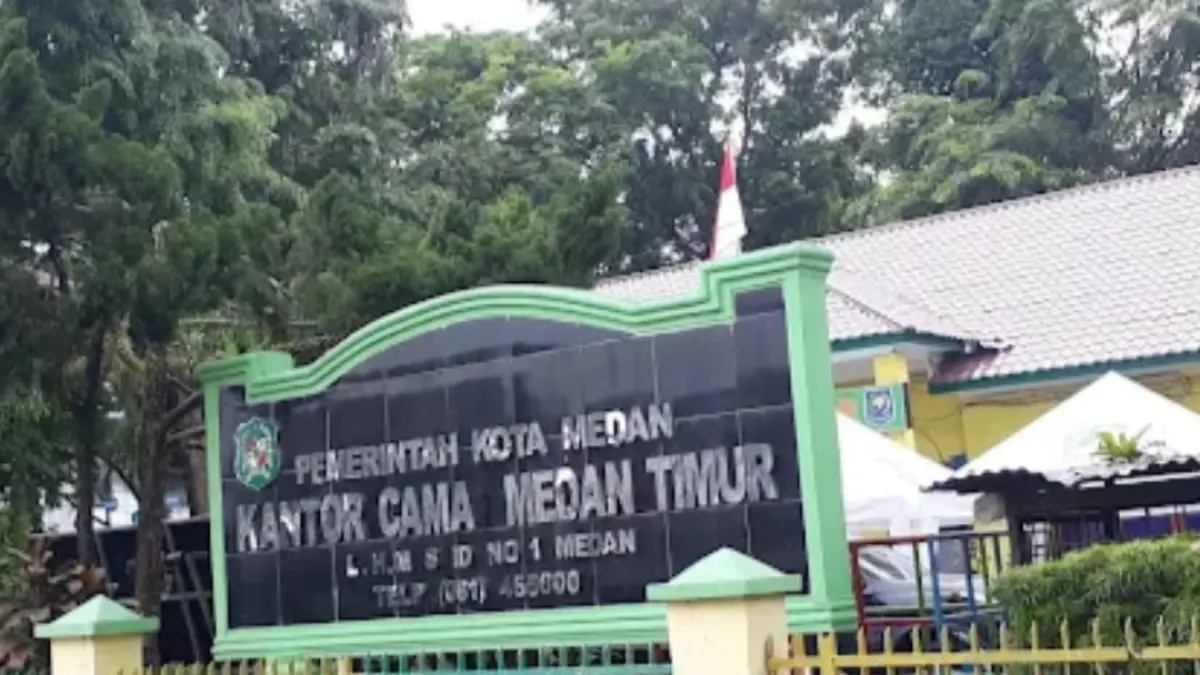 Kantor Camat Medan Timur. (Dok: google)