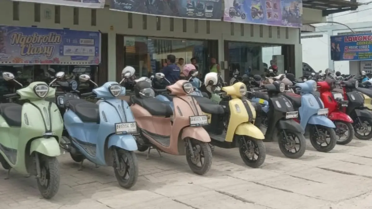 PAMERAN: &nbsp;PT Alfa Scorpii menggelar pameran Classy Yamaha series digelar di Irian Supermarket Laut dendang dan Swalayan Maju Bersama Ringroad Medan. (Dok &nbsp;PT Alfa Scorpii).