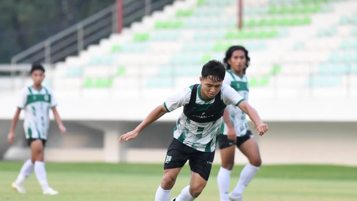 Pemain PSMS ketika menghadapi Muspika FC pada pertandingan uji coba, Kamis (16/7/2026). (Dok PSMS).