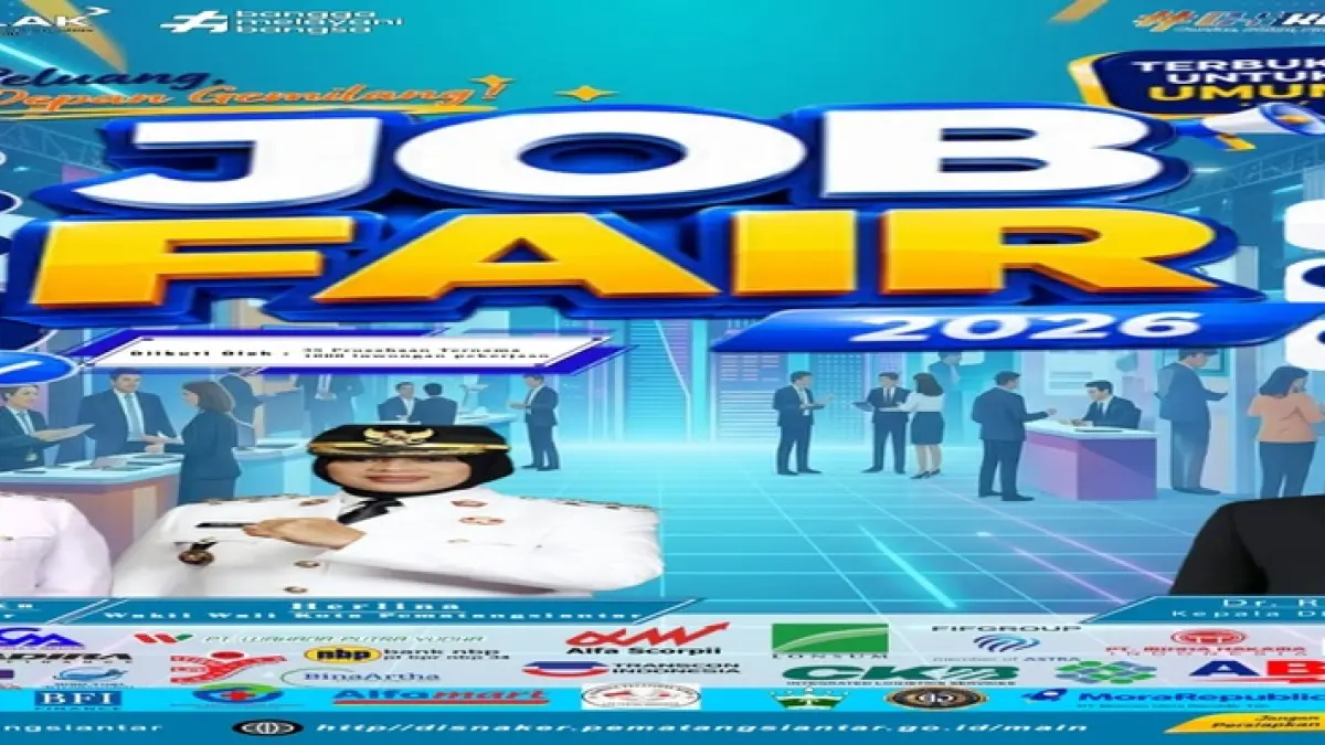 Pemko Pematangsiantar kembali membuka peluang bagi para pencari kerja melalui Job Fair 2026. (Repro/Pra Evasi)