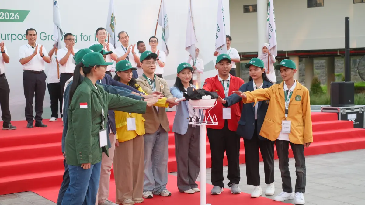 Para penerima beasiswa TELADAN mengikuti Tanoto Scholars Gathering (TSG), forum tahunan yang mempertemukan satu angkatan Tanoto Scholar dari sepuluh perguruan tinggi mitra. (foto : Tanoto Foundation)