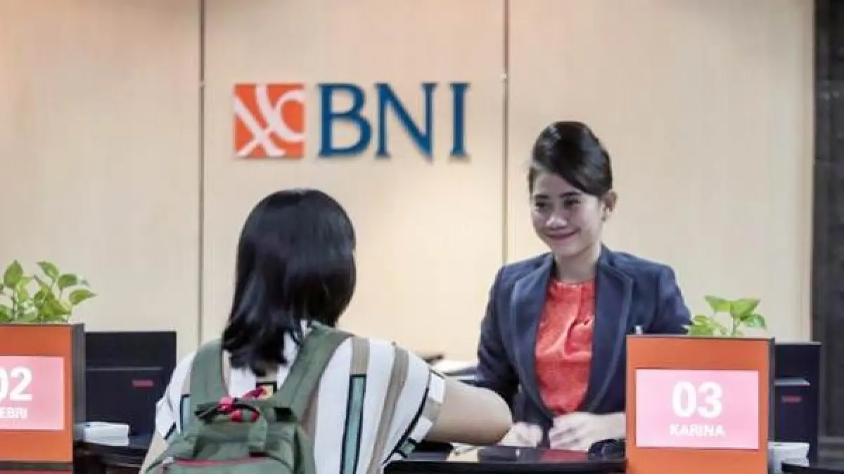 Ilustrasi layanan nasabah BNI.