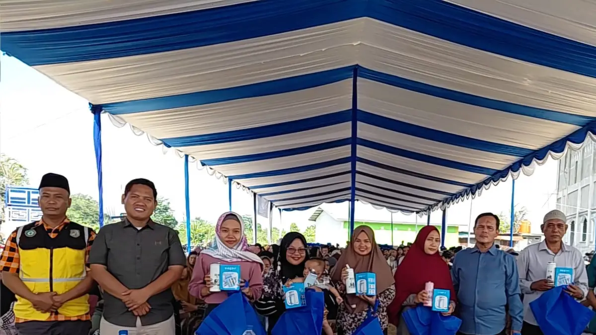 RESES: Anggota DPRD Kota Medan, Dr H Muslim Harahap M.S.P menggelar Reses di Jalan Andansari, Kelurahan Terjun, Kecamatan Medan Marelan, Minggu (26/7/2026). (Dok: Markus Pasaribu/Sumut Pos) 