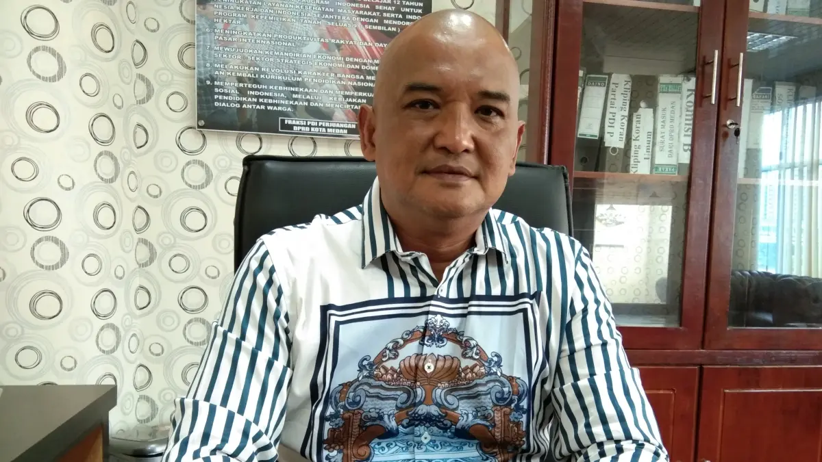 Anggota Komisi 1 DPRD Kota Medan, Robi Barus. (Dok: Markus Pasaribu/Sumut Pos) 

