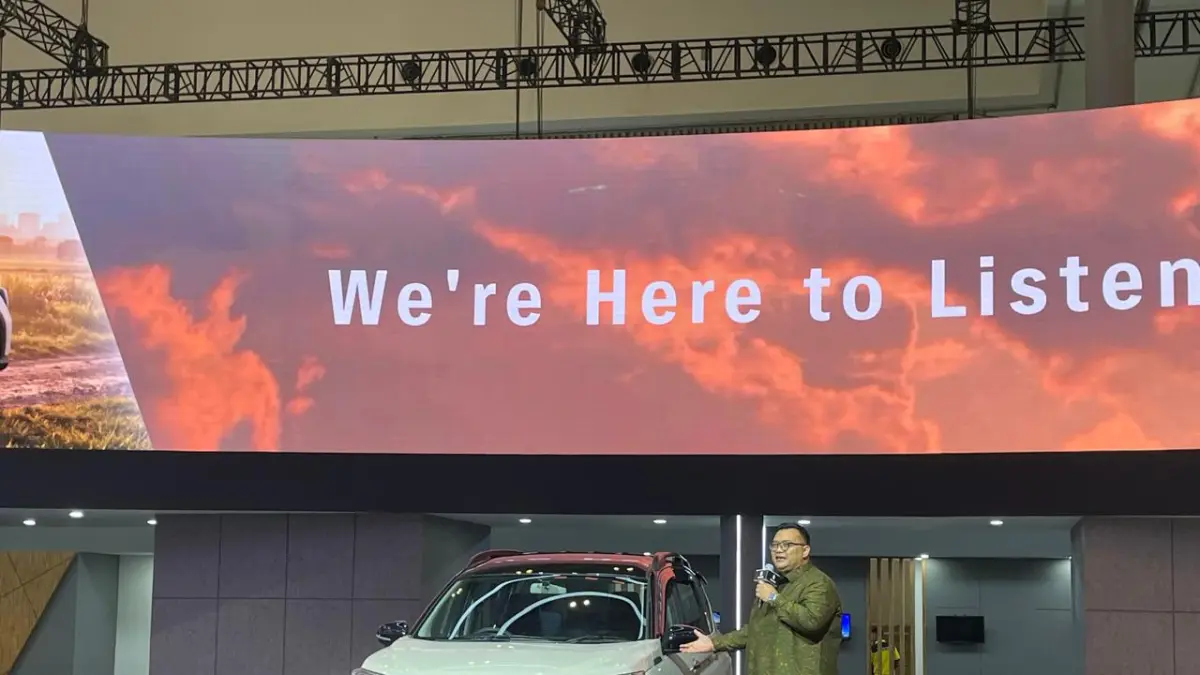 Donny Saputra, Deputy Managing Director PT Suzuki Indomobil Sales (SIS) saat Peluncuran Suzuki XL7 New Alpha Hybrid, Suzuki XL7 New Beta Hybrid, dan Suzuki XL7 New Zeta di GIIAS BSD City Tanggerang, Rabu (29/7/2026). (Ari Iswandi/sumut Pos)