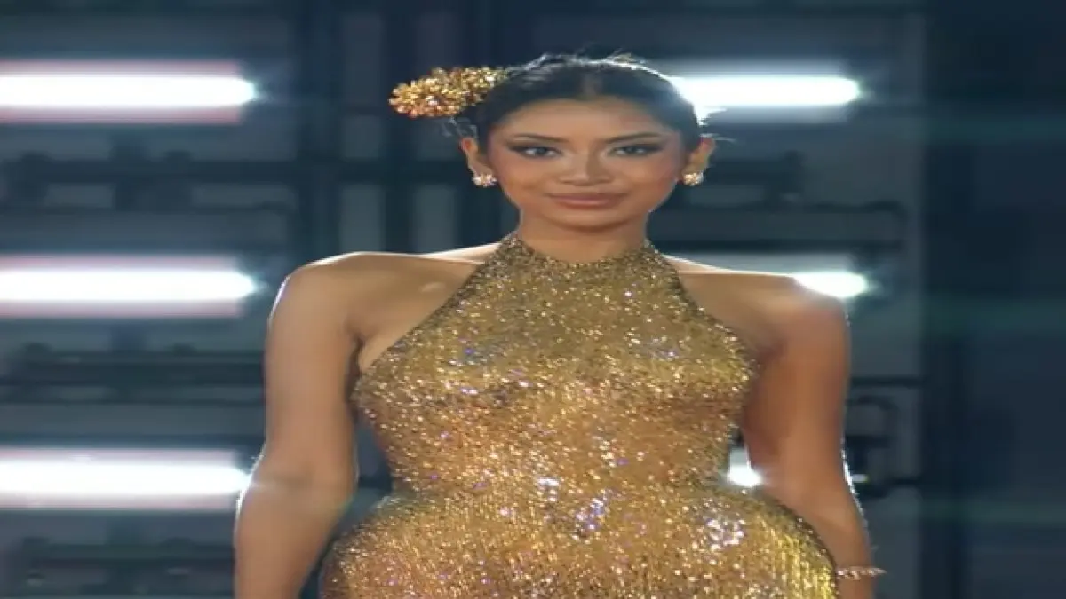 Puteri Indonesia 2026 Agnes Aditya Rahajeng saat mengikuti ajang Miss Supranational 2026 di Polandia. (Youtube Miss Supranatiol)