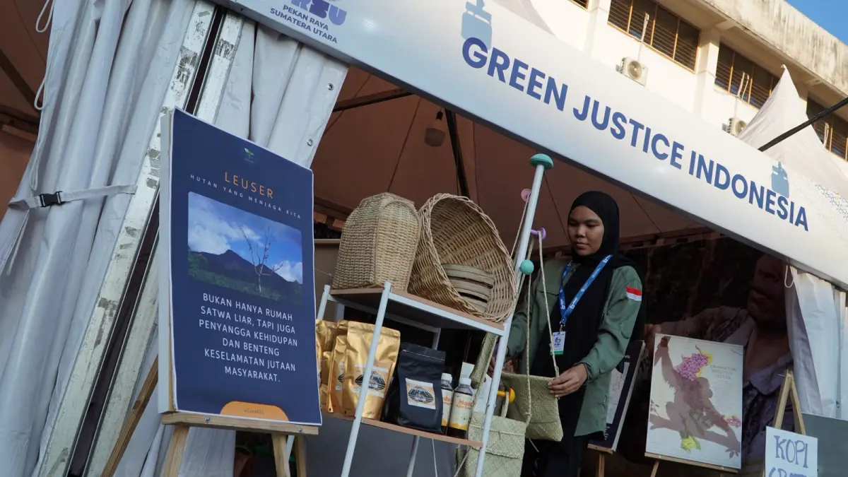 Green Justice Indonesia Hadir di PRSU, Kampanyekan Konservasi Lewat Produk Hasil Hutan Bukan Kayu.