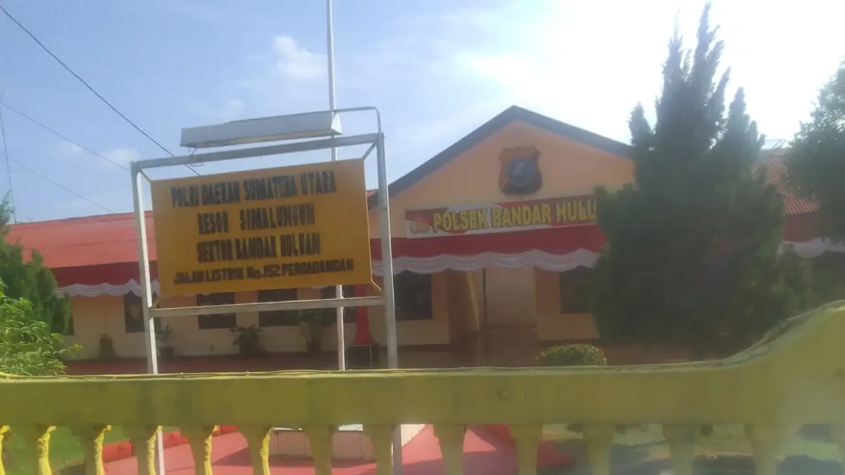 Kantor Polsek Bandar Uluan. Foto.Liberti H Haloho. (Liberti/Sumut Pos)