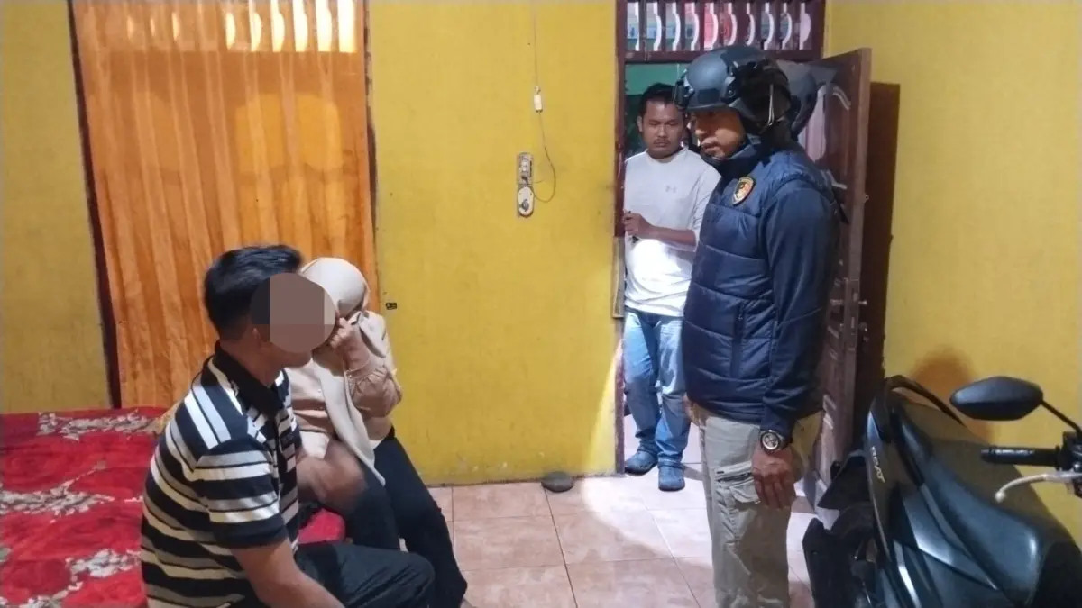 Polres Palas Garuk 5 Pasangan bukan Suami Istri dari kamar Penginapan, Minggu 2 Agustus 2026. (Khairuddin/Sumut Pos)