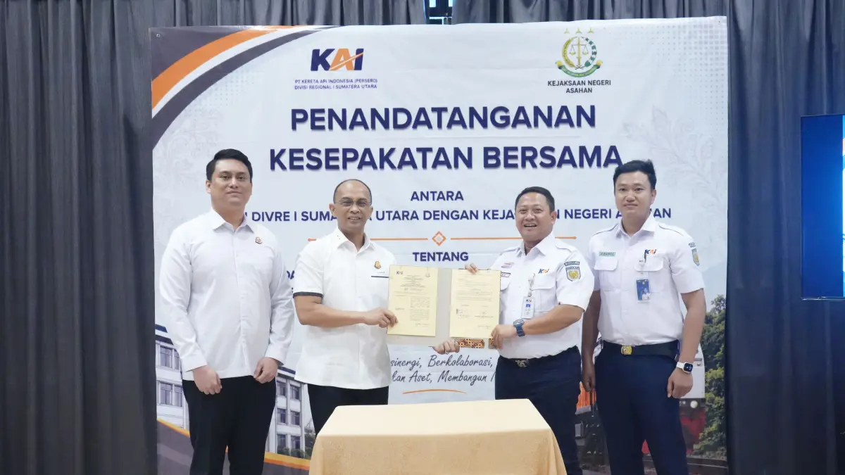 KAI Divre I Sumut Gandeng Kejari Asahan Perkuat Tata Kelola dan Penanganan Hukum.