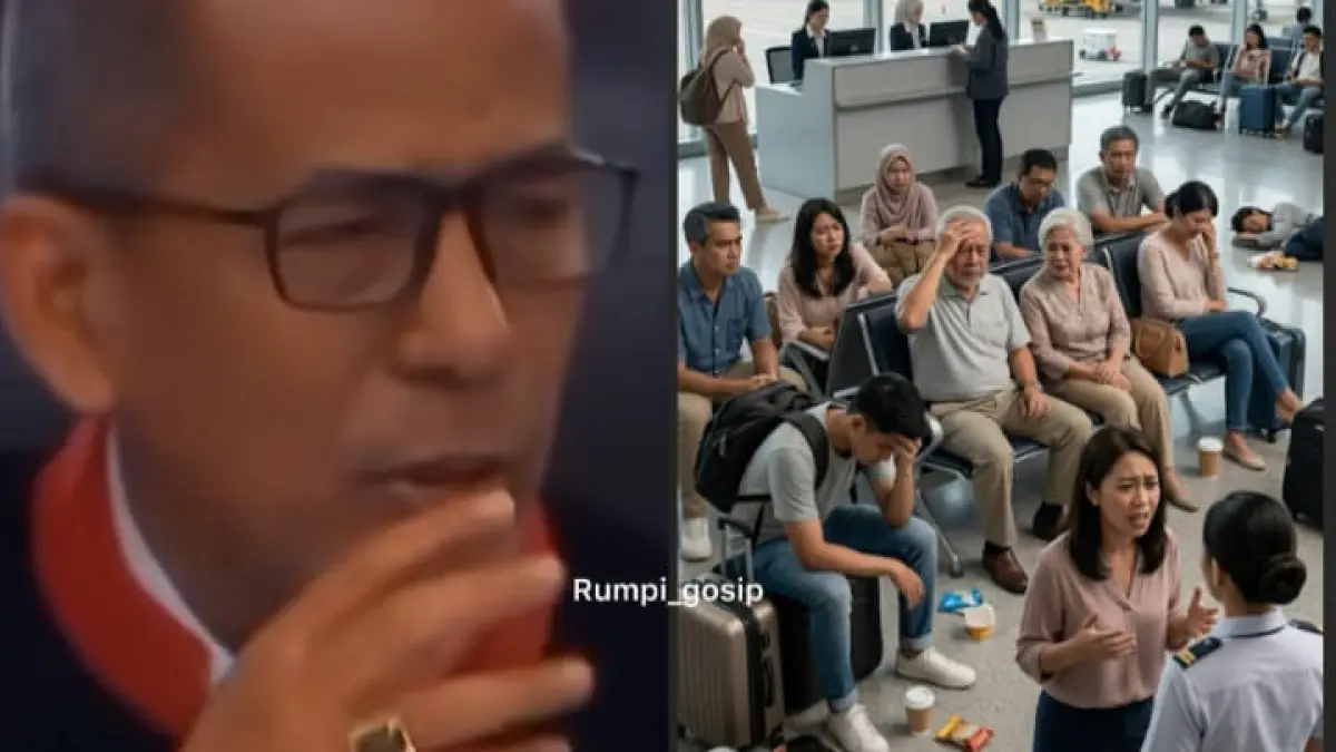  MK soroti kompensasi bagi penumpang yang mengalami keterlambatan penerbangan.(Instagram @rumpi_gosip)