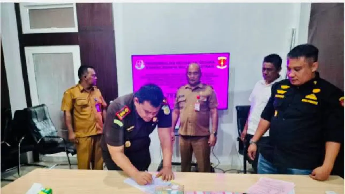 Kerugian Negara Rp 797,3 Juta, Kasus korupsi Dinas Pertanian berhasil dipulihkan Kejari Paluta. (Mitra/ Sumut Pos)