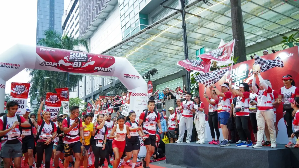 RFID: Peserta  Run For Independence Day (RFID) 2026, di Jakarta. Acara ini digelar oleh Maximo CommAction. (Dok: Panitia RFID)
