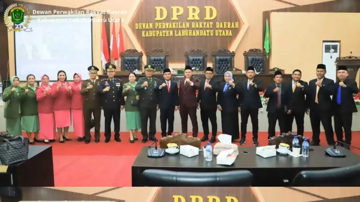  DPRD Labura Rapat Paripurna Istimewa dalam Rangka HUT Ke-81 Kemerdekaan Republik Indonesia Tahun 2026.  (Humas DPRD Labura/Sumut Pos)