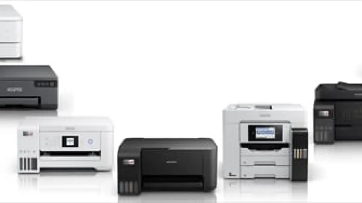 Jajaran printer tangki tinta berkapasitas besar Epson. (Ari Iswandi/Sumut Pos)