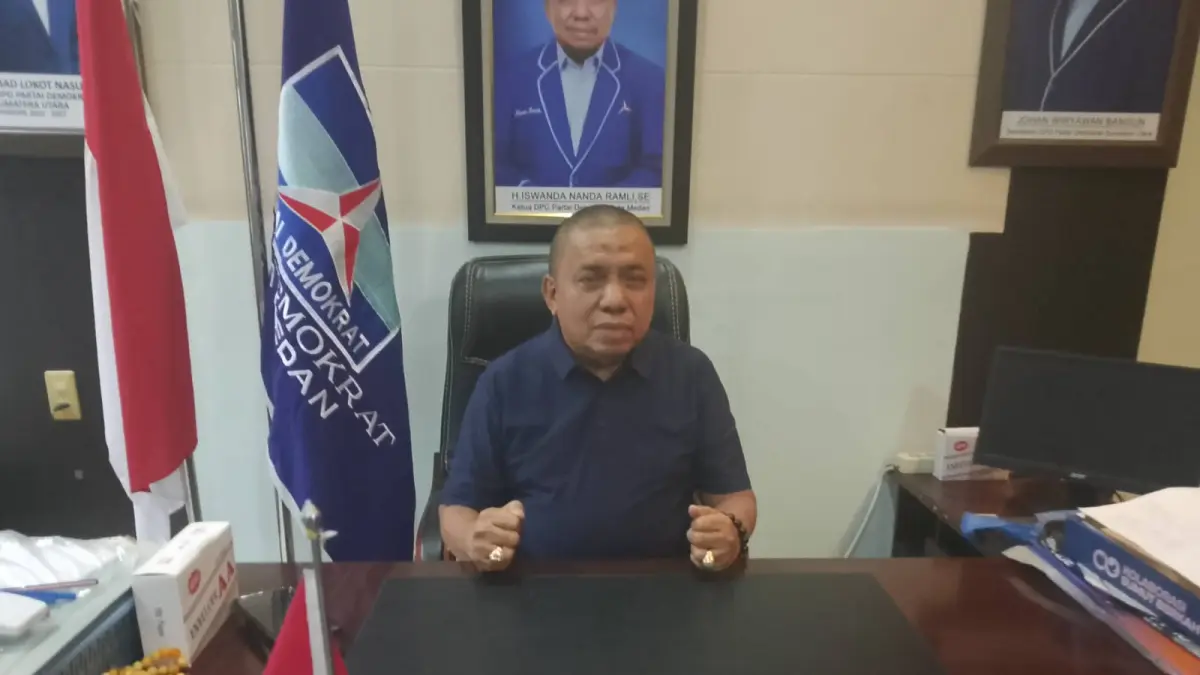 Ketua DPC Partai Demokrat Kota Medan, H. Iswanda Ramli. (Dok : Ihsan Syahreza/Sumut Pos)