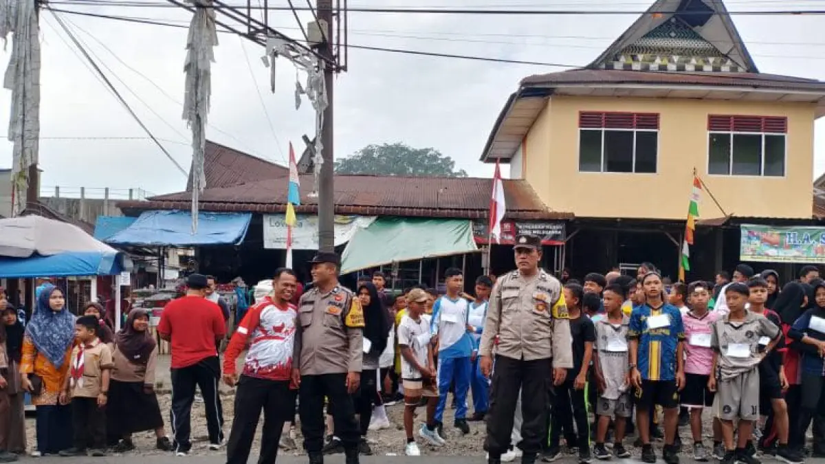 Ratusan Pelajar Sosa unjuk gigi DJ ajang Maraton, Sabtu 15 Agustus 2026. (Mitra Harahap/Sumut Pos)
