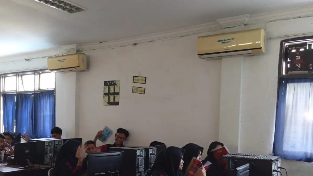 Ruang komputer SMKN 14 Medan. (dok &nbsp;narasumber)