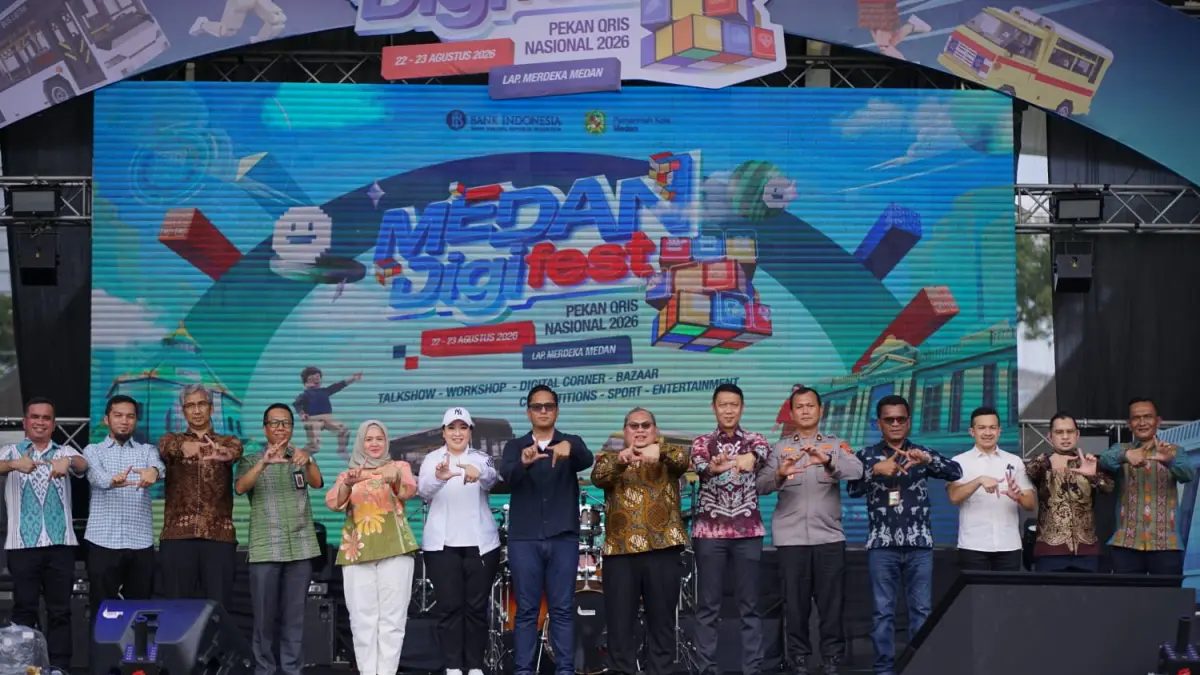 Pembukaan acara Medan DigiFest 2026, di Lapangan Merdeka Medan. (Sumut Pos/Dokumen Pribadi)