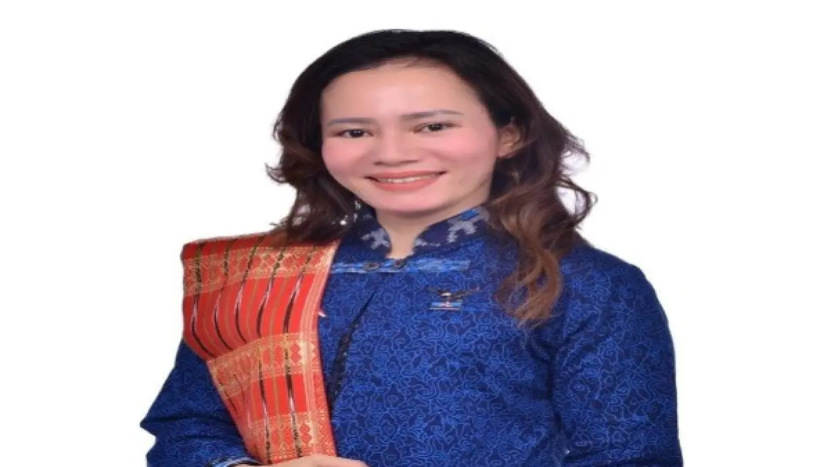 Ketua Fraksi Partai Demokrat DPRD Karo, Endamia br Kaban. (Solideo/Sumut Pos)
