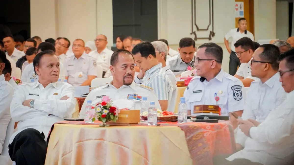 Bupati Batu Bara, Dr. H. Baharuddin Siagian, S.H., M.Si., C.L.A., menghadiri Rapat Koordinasi Awal Gugus Tugas Reforma Agraria (GTRA) Provinsi Sumatera Utara Tahun 2026 yang berlangsung di Aula Raja Inal Siregar, Kantor Gubernur Sumatera Utara, Rabu (2/9/2026). (Foto Komimfo Batubara)