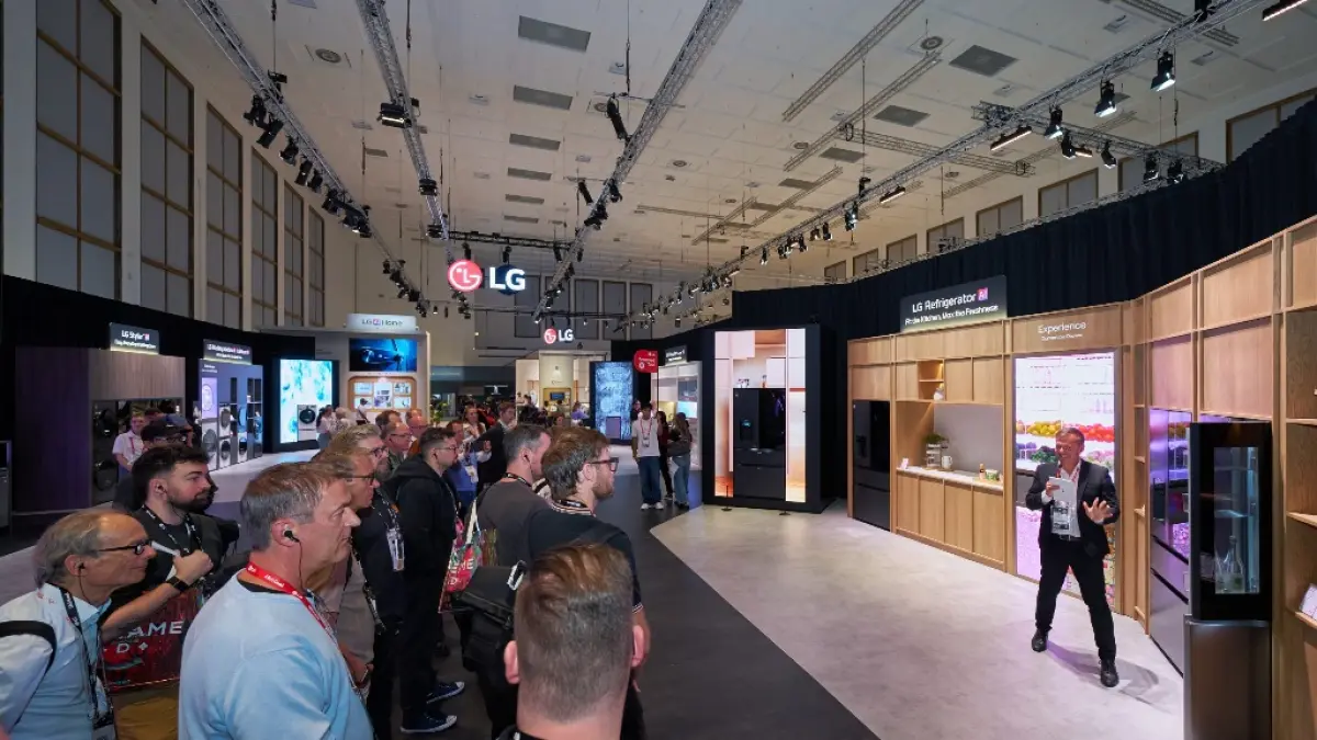 HADIR: LG Electronics (LG) menampilkan tujuh inovasi peralatan rumah tangga
(home appliances) terbaru di IFA 2026. (Dok: LG)
