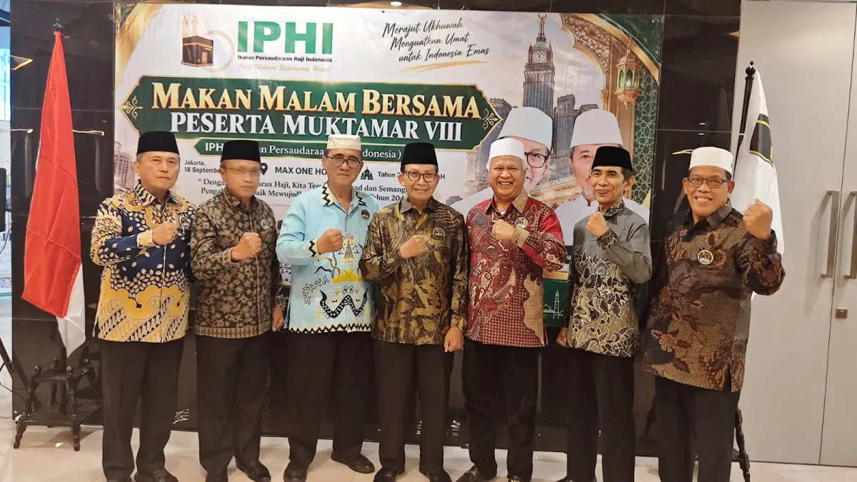 Ikatan Persaudaran Haji Indonesia (IPHI) menggelar Muktamar VIII di Hotel Maxone Wahid Hasyim Jakarta, 18-19 September 2026. (Foto : Dok : IPHI)