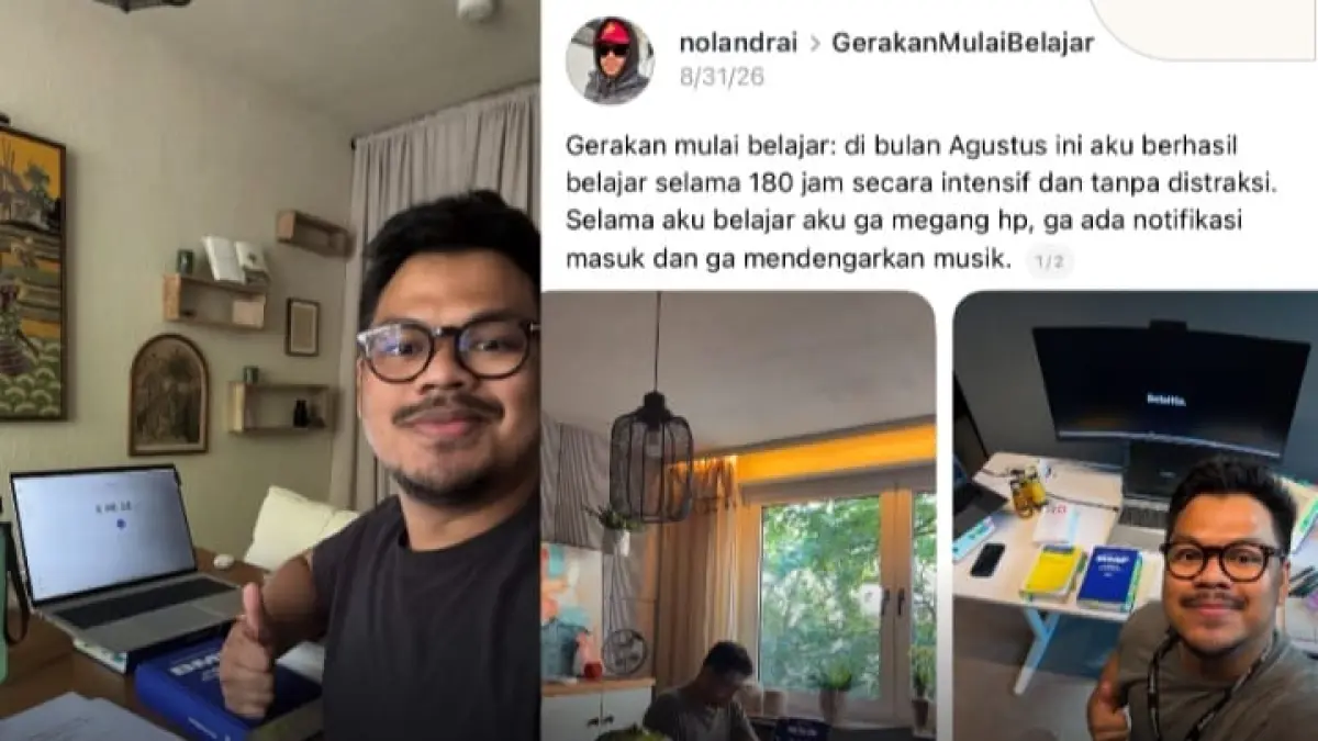 Tren #GerakanMulaiBelajar di Threads mengajak warganet melawan brainrot.(Instagram @pandemictalks)