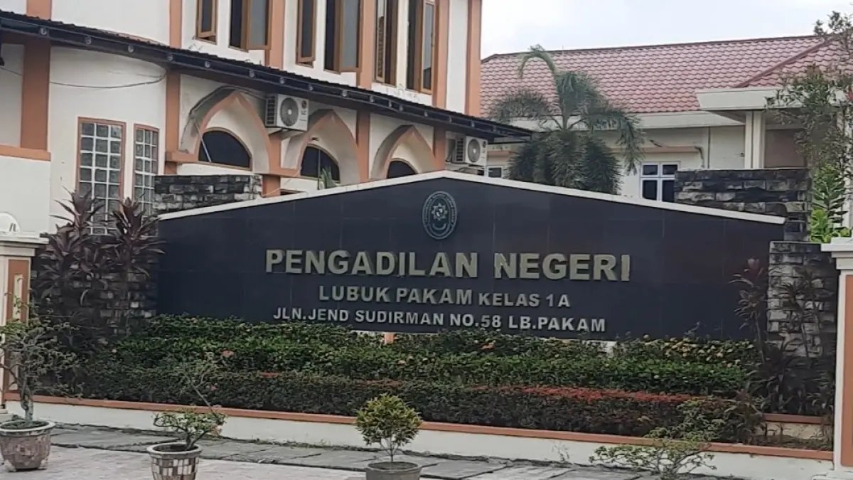 Pengadilan Negeri Lubukpakam, Deliserdang. (Dok: web)