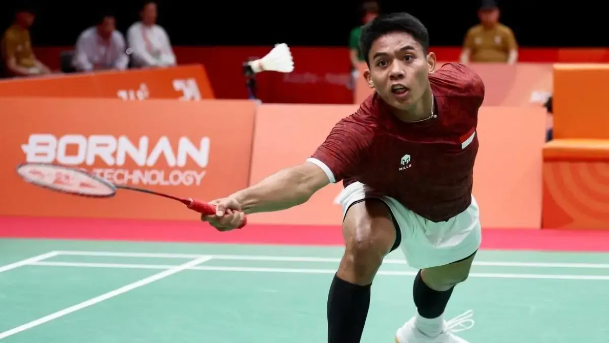 Tungga putra Indonesia, Mohammad Zaki tampil di Asian Games 2026. (Dok: PBSI)