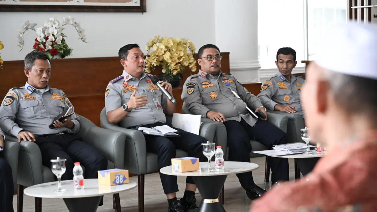 BRT: Perhubungan Provinsi Sumatera Utara (Sumut), saat temu pers terkait BRT Mebidang di Lobby Dekranasda Lantai 1 Kantor Gubernur Sumut Jalan Diponegoro Nomor 30 Medan, Jumat (25/9/2026).(Dok : Dinas Komunikasi dan Informatika Sumut)