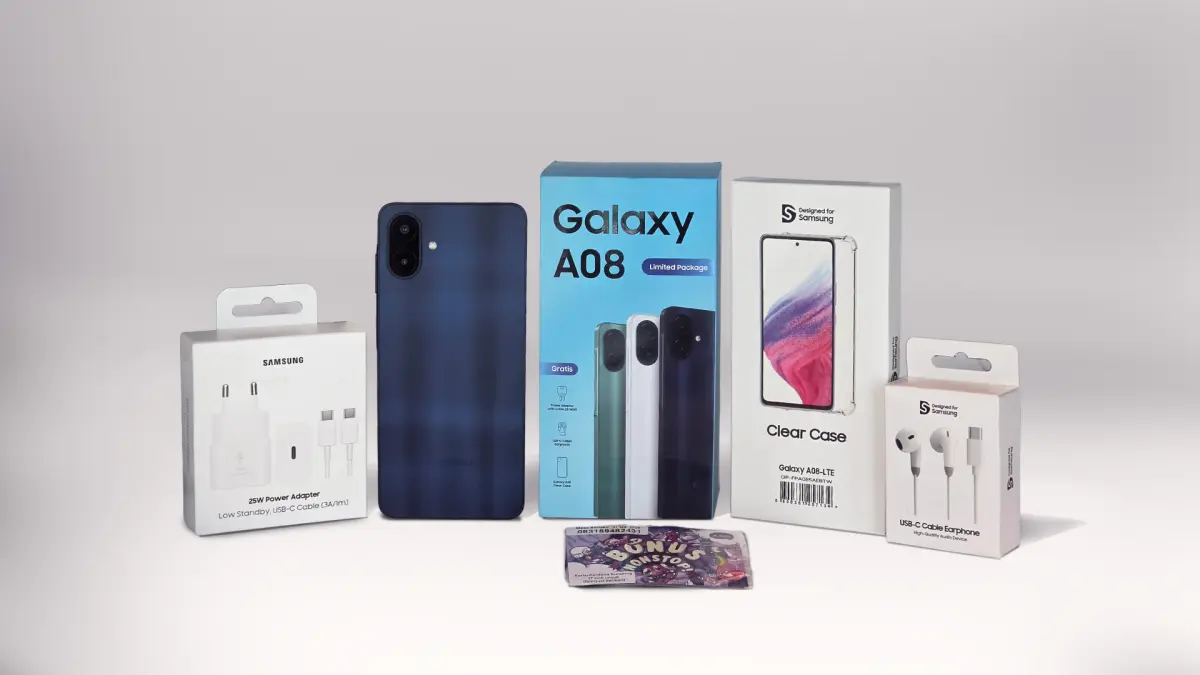 Samsung Perkenalkan Galaxy A08, Kapasitas Baterai 6.000 mAh serta&nbsp;Berbagai Fitur AI.