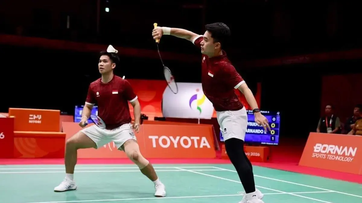 Ganda putra Indonesia, Leo Rolly Carnando/Daniel Marthin. (Dok: PBSI)