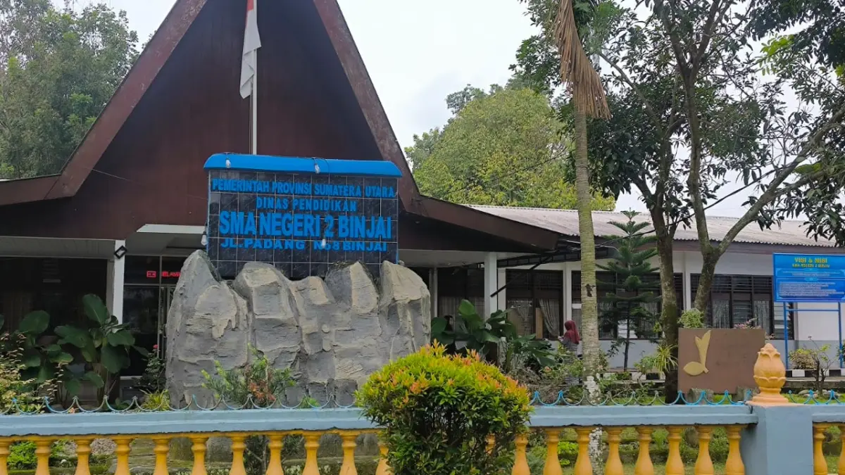 SMA Negeri 2 Binjai di Kecamatan Binjai Selatan. (Teddy Akbari/Sumut Pos)