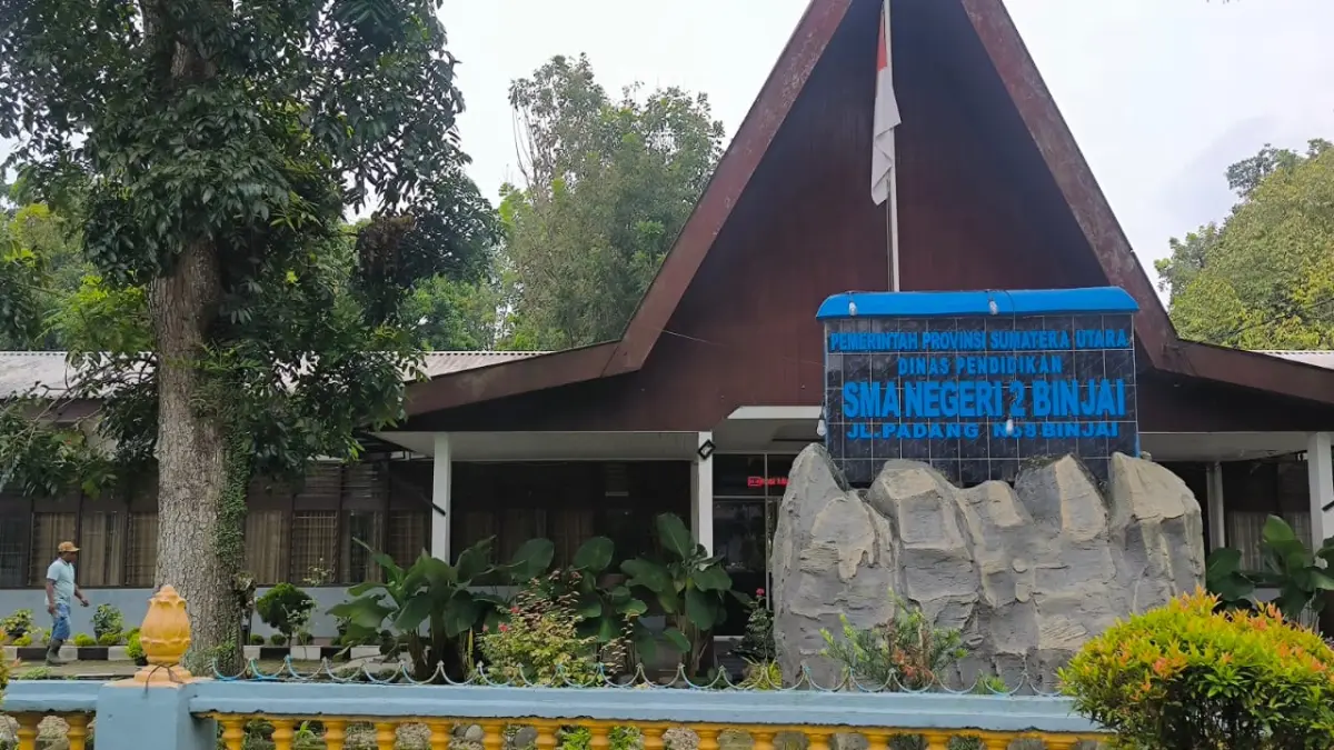 Sekolah Menengah Atas Negeri 2 Binjai di Kecamatan Binjai. (Teddy Akbari/Sumut Pos)