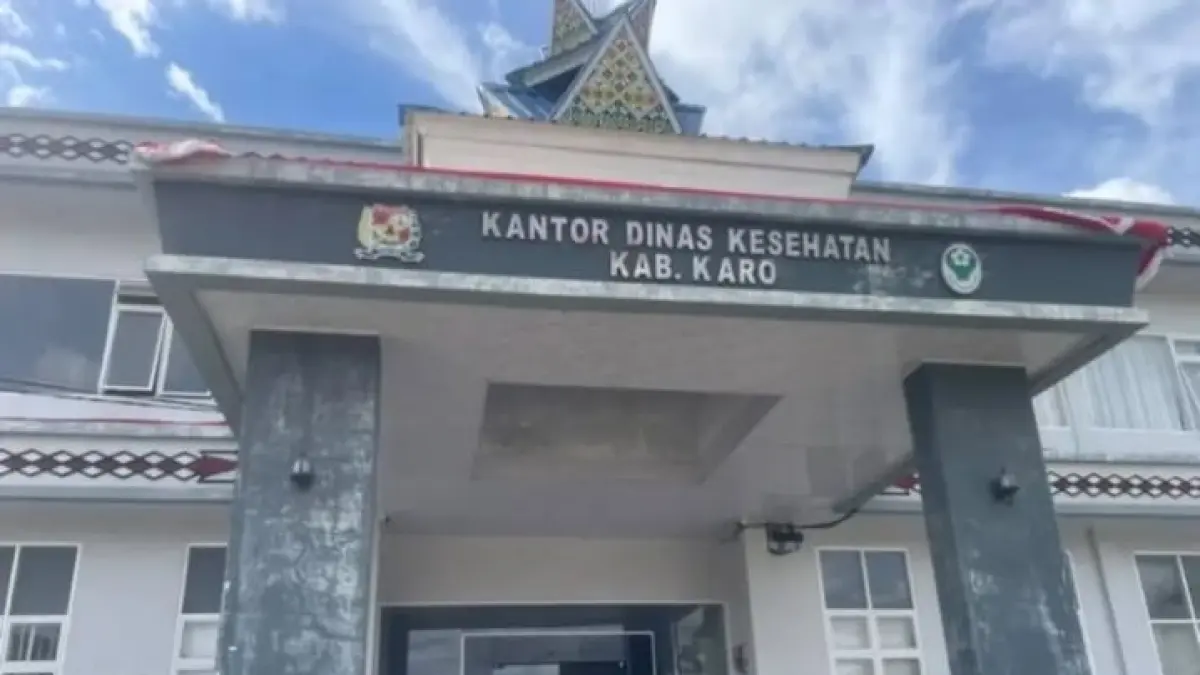 Kantor Dinas Kesehatan Kabupaten Karo. (istimewa)